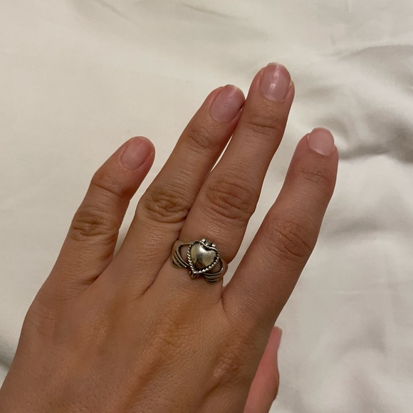 Vintage Victorian Heart Poison Box Statement Ring 925 Sterling Silver Size 7.5 - Picture 11 of 15